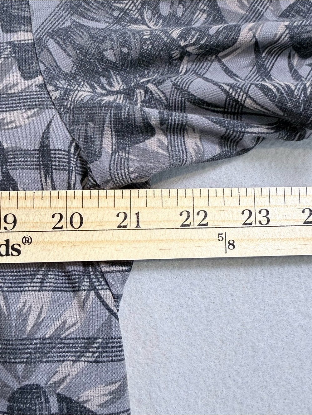 TravisMathew Tropical Palm Leaf Print Polo Gray Size L - Picture 3 of 8